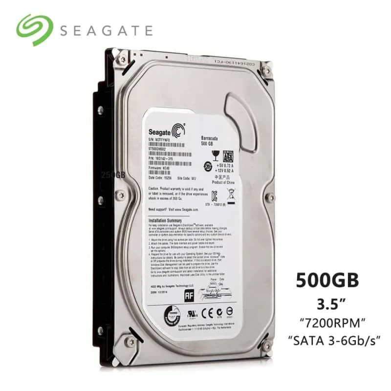 Seagate 3.5"Hard Drive 500 GB