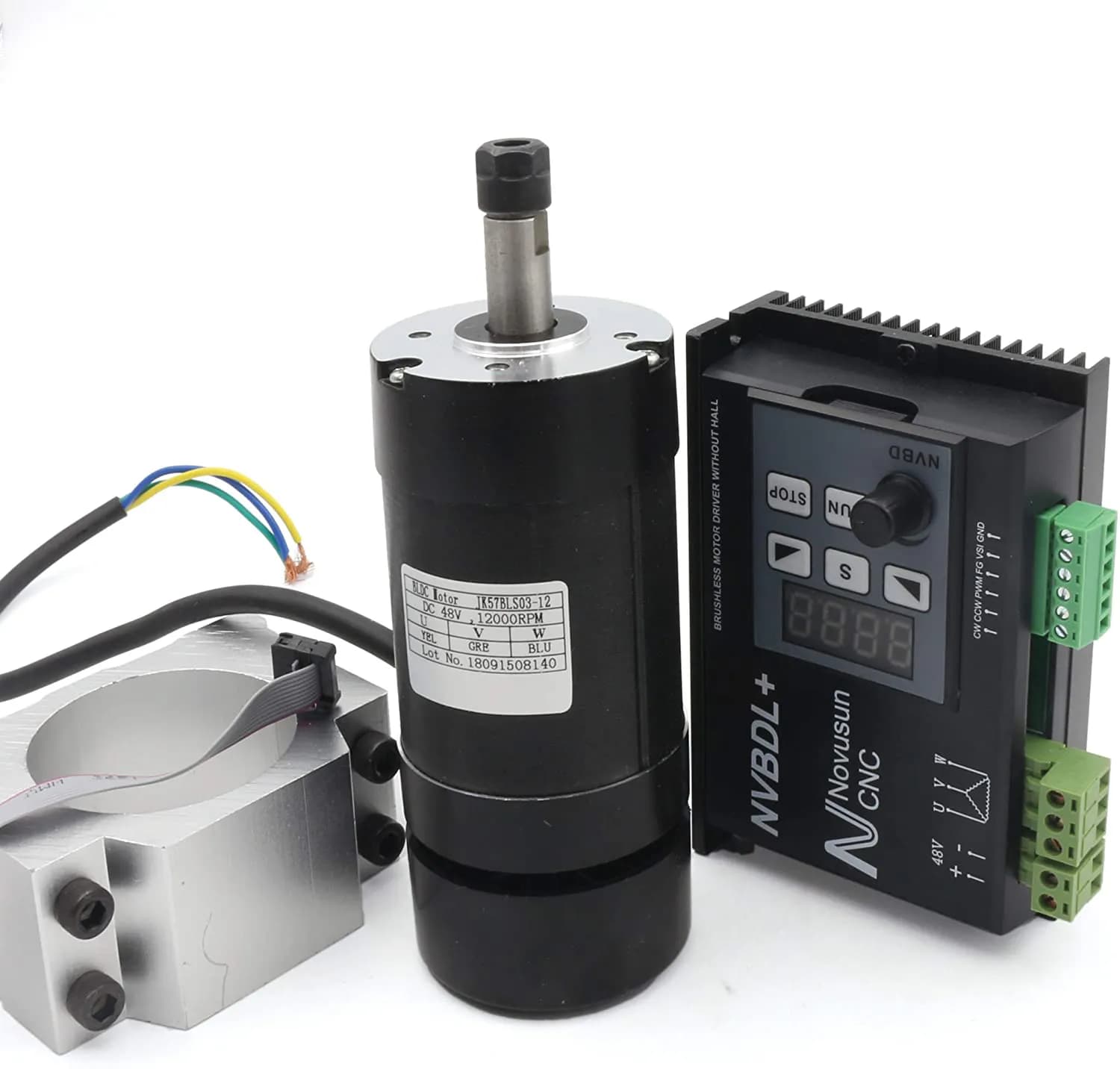 Kit CNC Spindle, 500W, ER11, DC48V, 12000RPM