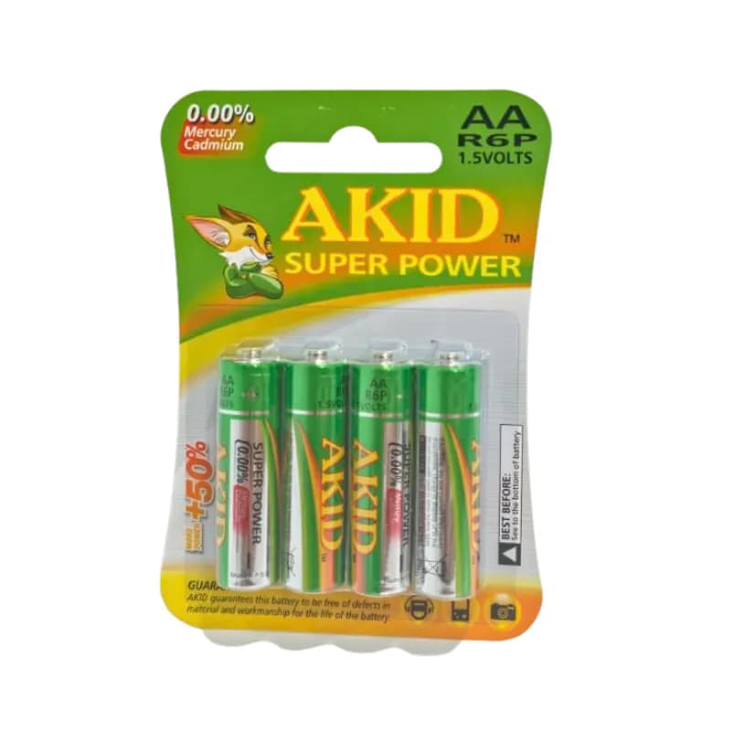 AKID Super Power AA Zinc-Carbon Batteries 1.5v
