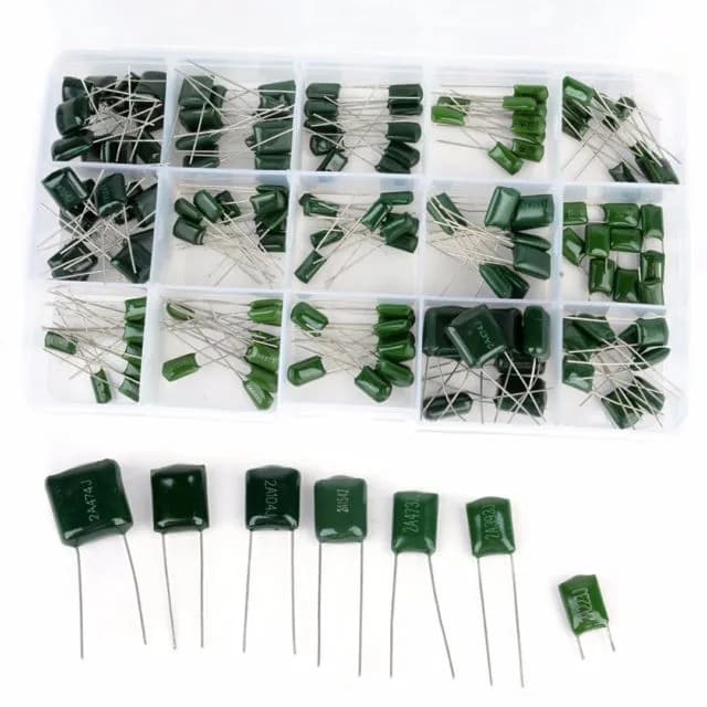 150Pcs 100V Polyester  Capacitor 15 Value 0.33nF-470nF Assorstment Kit