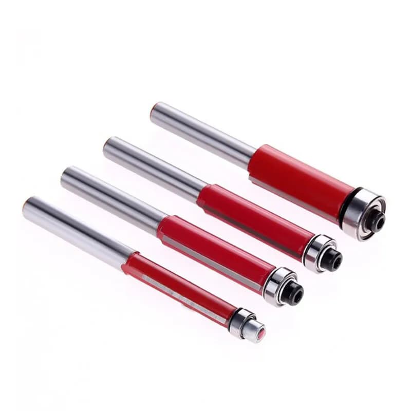 1/4 Inch Copying Milling Bit, Bearing Flush Milling Woodworking 12.7mm