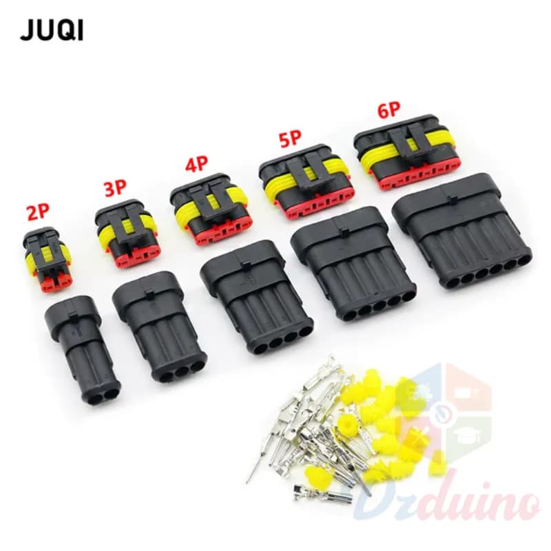 2P AMP Super seal Waterproof Electrical Wire Connector Plug for car
