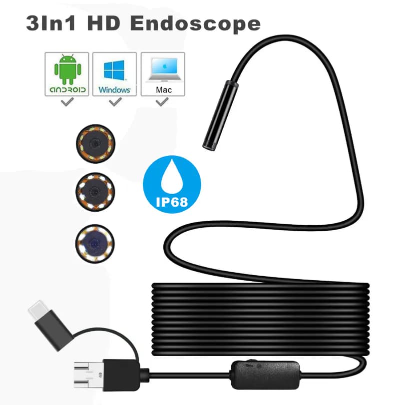  7mm USB Wire and Waterproof Camera 3M