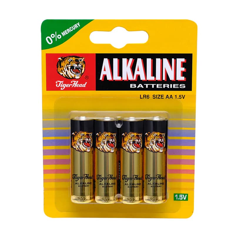 Tiger Head 4XAA Alkaline Battery LR6 1.5V