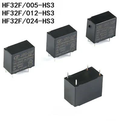 Relay JZC/HF 32F-G-005 012 024 HH3 5A 4Pin