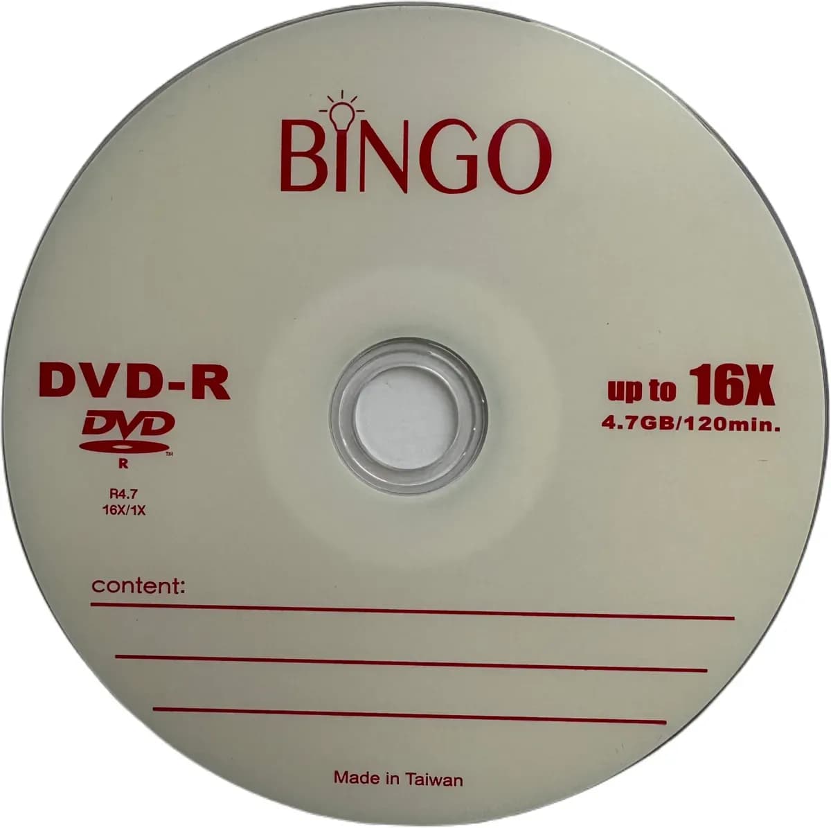 DVD Bingo RW 16x 4.7GB