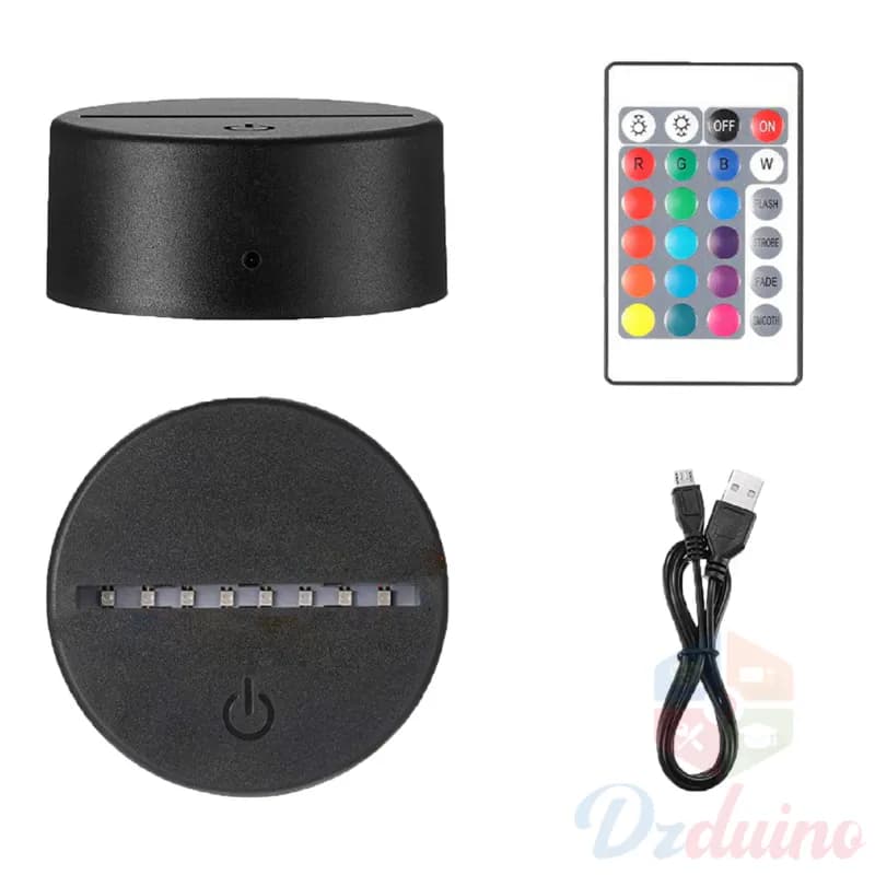 3D LED Lamp Base for Acrylic