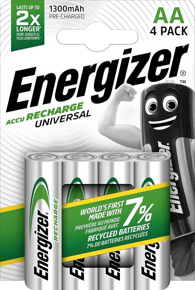 Energizer Power Plus 4XAA Rechargeable Batteries 1300mAh
