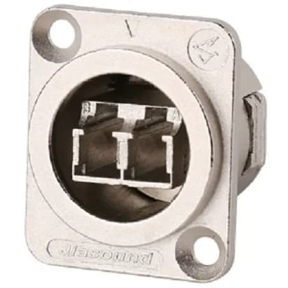 CON-D-LC D-type, Metal LC socket panel mount