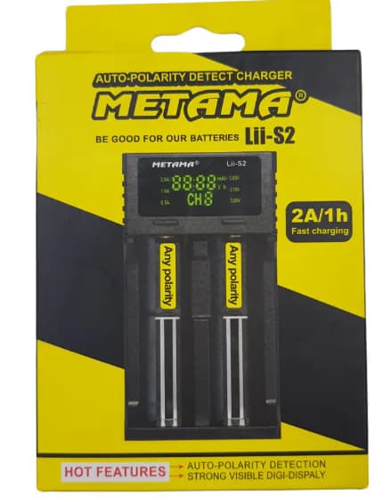Metama Lii-S2 Automatic Polarity Sensing Battery Charger