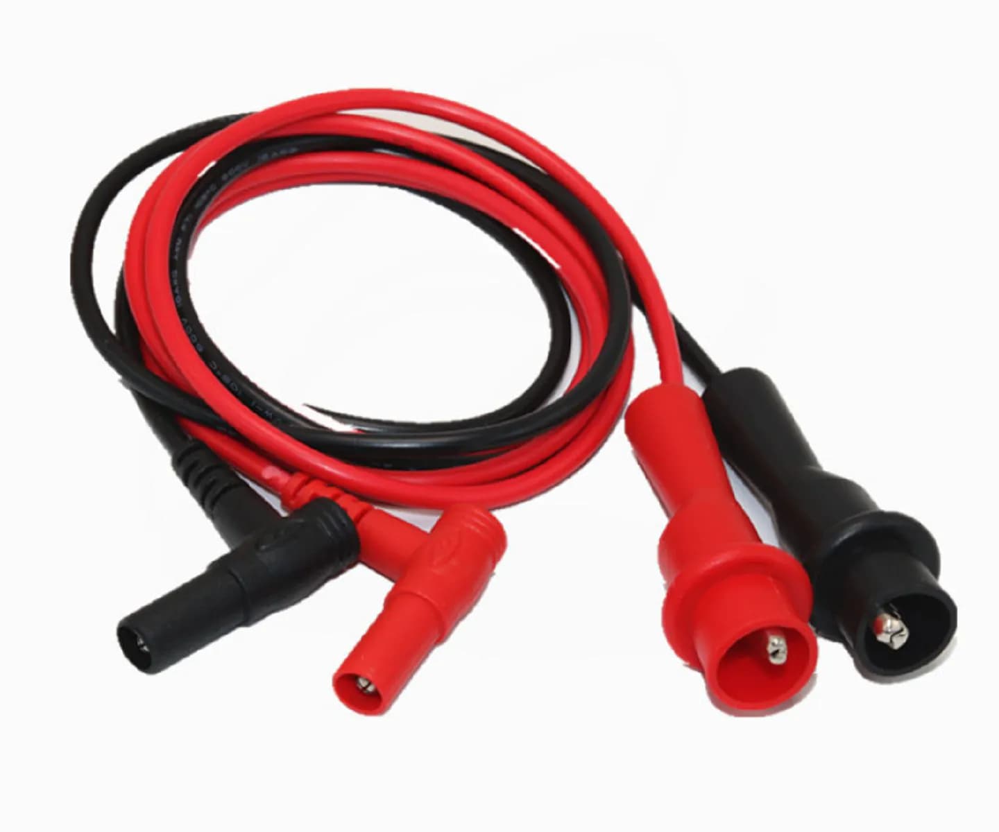 2pcs 4mm Banana Plug to Alligator Clip Test Cable