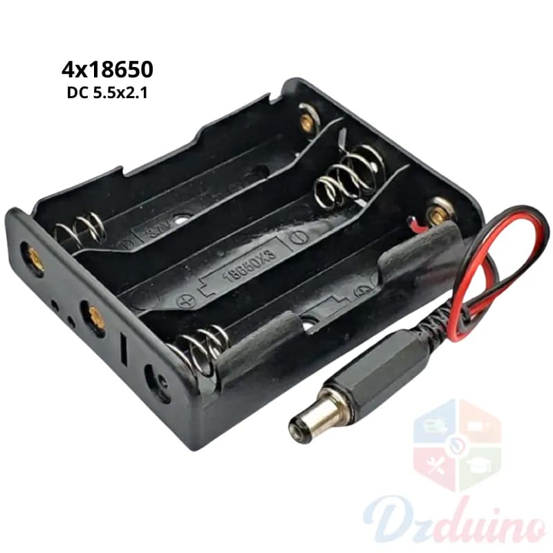 3x18650 Battery Holder with DC connector