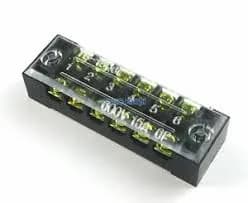 600V 15A TB-1506 Dual Row 6 Screw Terminal Block Strip
