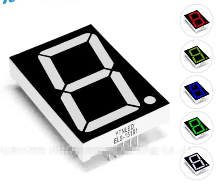 Common Anode 1 Bit Digital Tube 7 segment 1.5inch