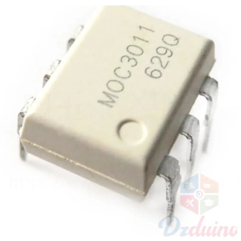 MOC3011 IC - 6 Pin DIP Optocoupler Optoisolator - TRIAC Driver Output