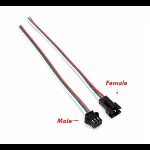 3 pin SM2.54 JST Connector Wire 10cm