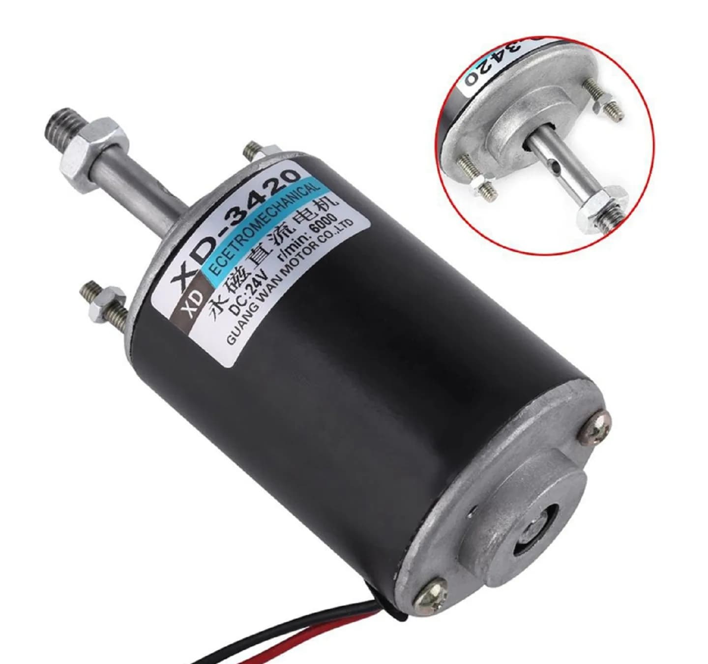 Xd-3420 24V 7000RPM 30W High Speed Cw/Ccw Permanent Magnet DC