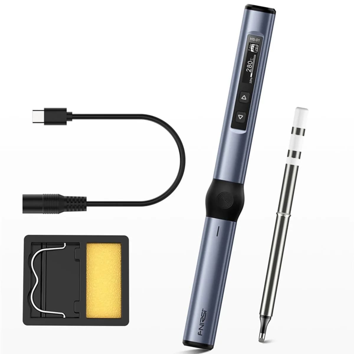 FNIRSI HS-01 Smart Electric Soldering Iron PD 65W