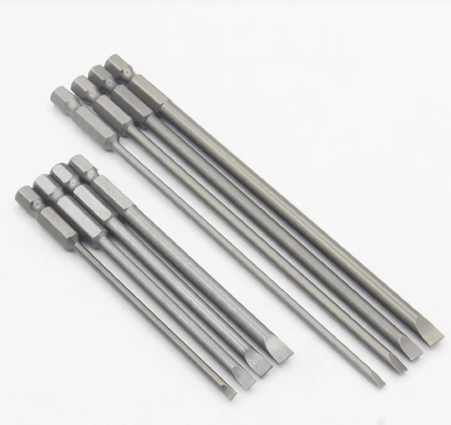 100mm Flat Head  Screwdrivers Bits  3mm 4mm 5mm 6mm