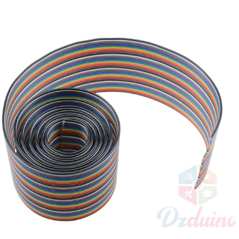 40pin Dupont Wire Rainbow Ribbon Cable 1M