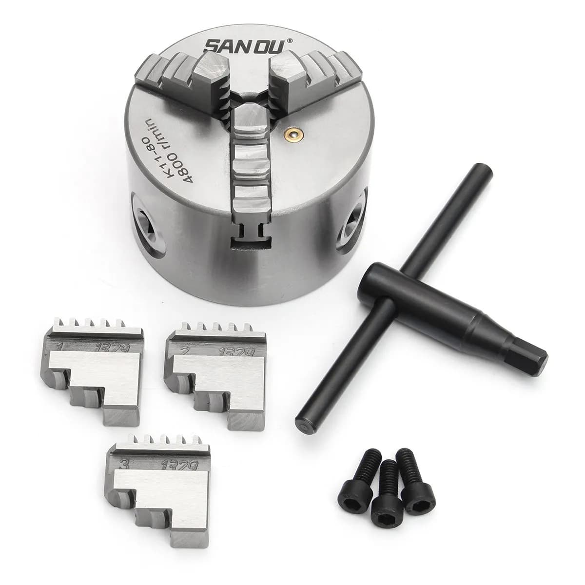 SANOU 3 Jaw Lathe Chuck K11-80 80mm