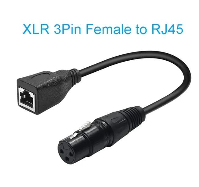 3pin XLR Female to RJ45 Female