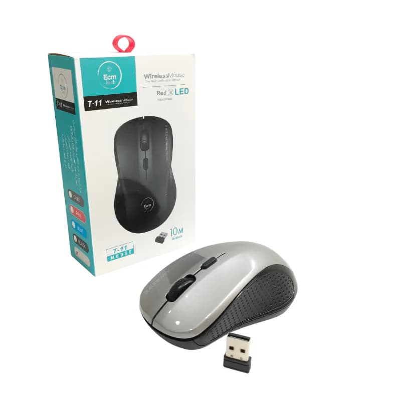Wireless Mouse ECM Tech T-11 – 10M – USB Receiver