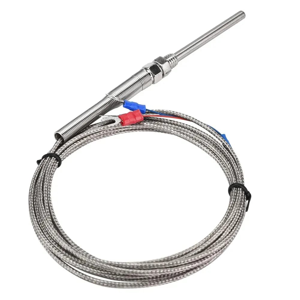  PT100 Temperature Sensor 2m -50~400 °C Probe 90mm
