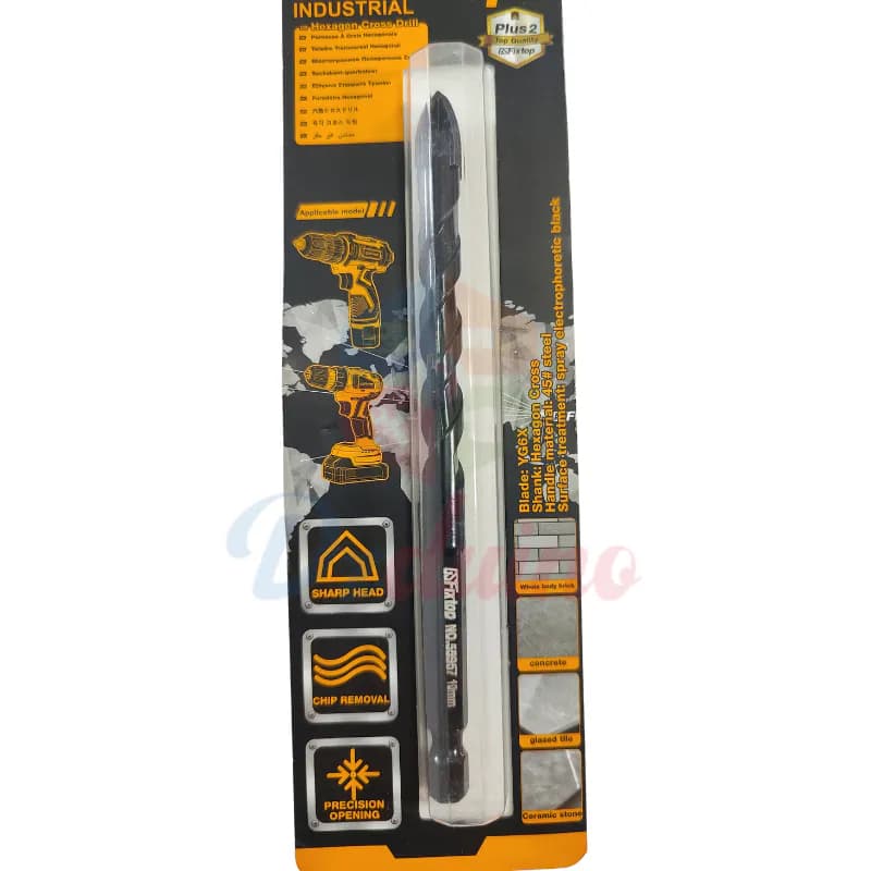 drill bit 08 ceram/glass black