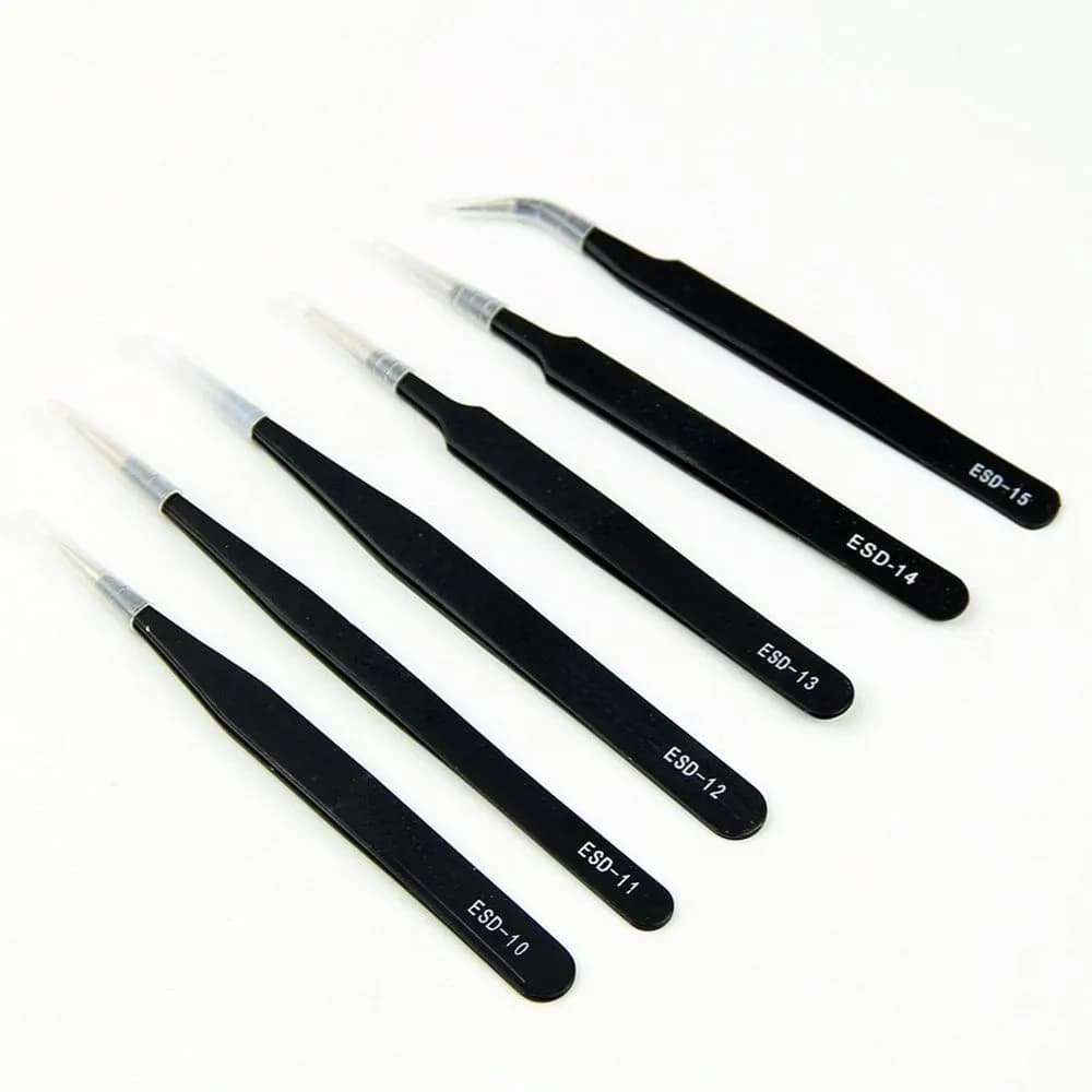 6 in 1 Antistatic Tweezers Kit