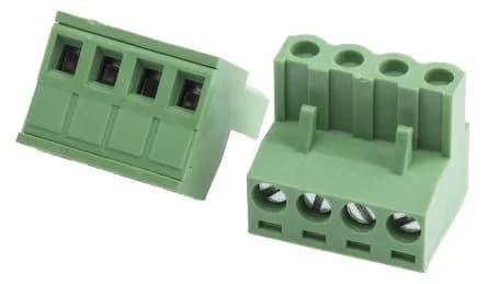 5.08mm Right Angle Screw Terminal block - 4 pin