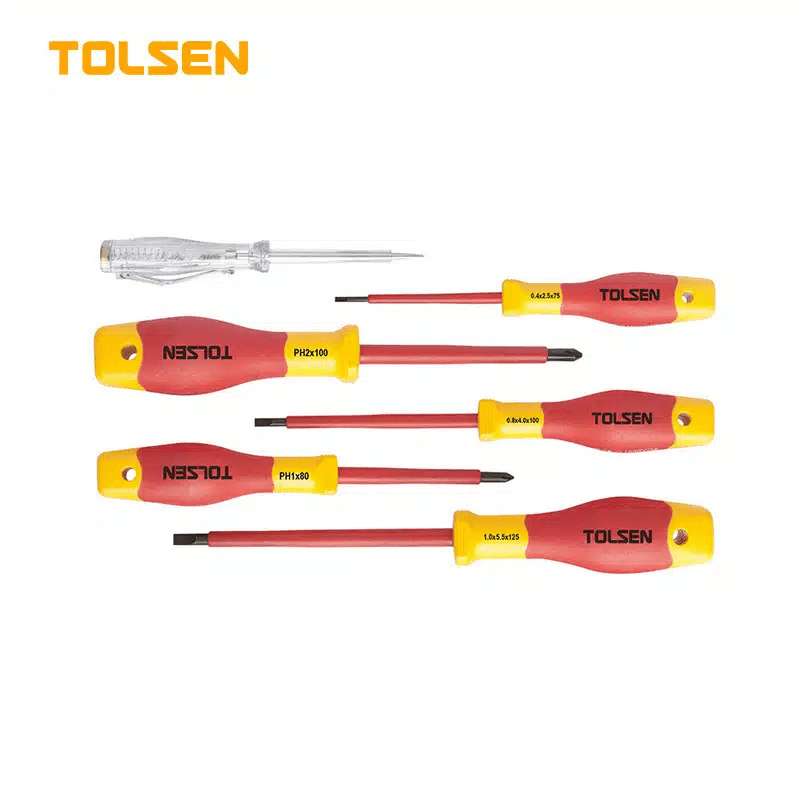 ELECTRIC INSULATED SCREWDRIVER SET 8 PCS TOLSEN 1000V — image 1