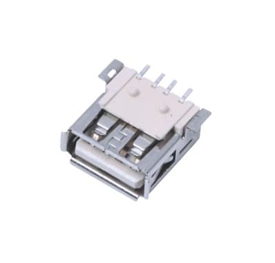 SMD Right angle 4pin female usb type A connector — image 1