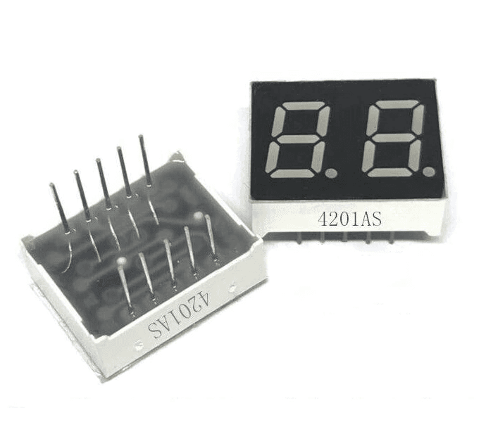 0.8 inch digital 7 Segments 2 digits Red - Common Cathode — image 1
