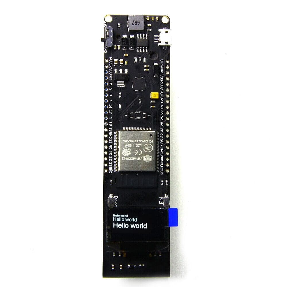 ESP32 OLED 0.96 INCH DEVELOPMENT BOARD + BATTERY — image 1