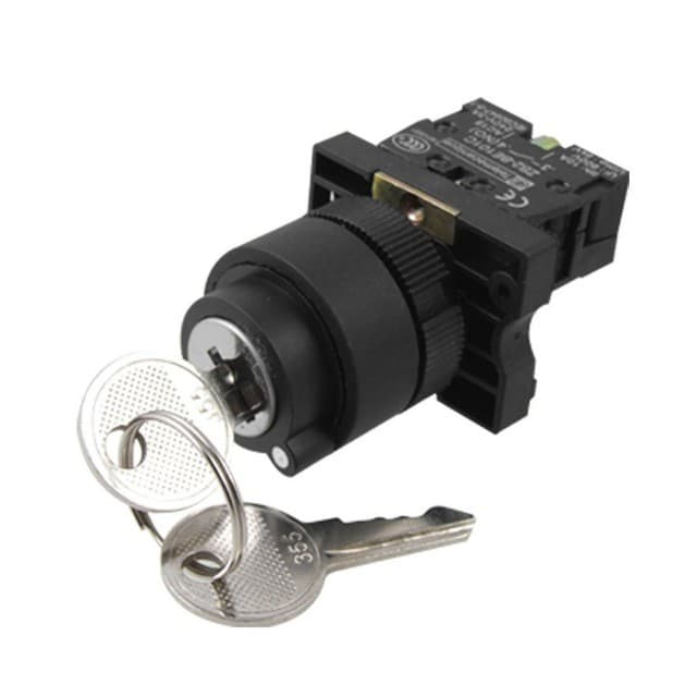 2 Position Rotary Key Lock Selector Switch — image 1