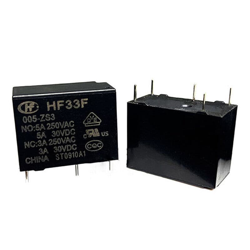 HF33F-005/012-ZS3 Power Relay 5VDC 12V 5Pin 5A 250VAC — image 1