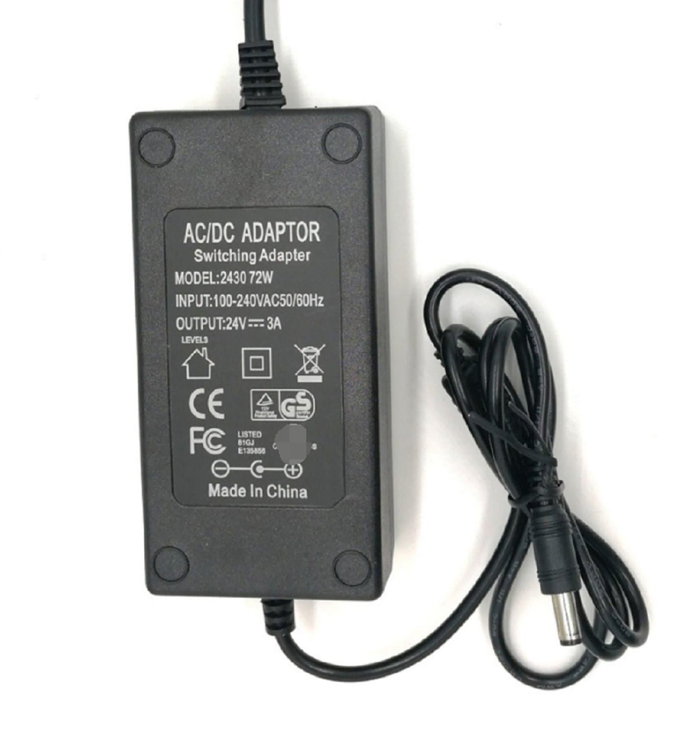 24V 10A adapter with DC connector — image 1