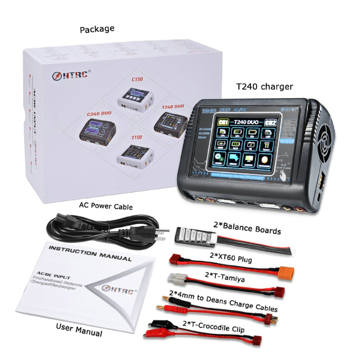 T240 DUO Lipo Battery RC Balance Charger/Discharger — image 1