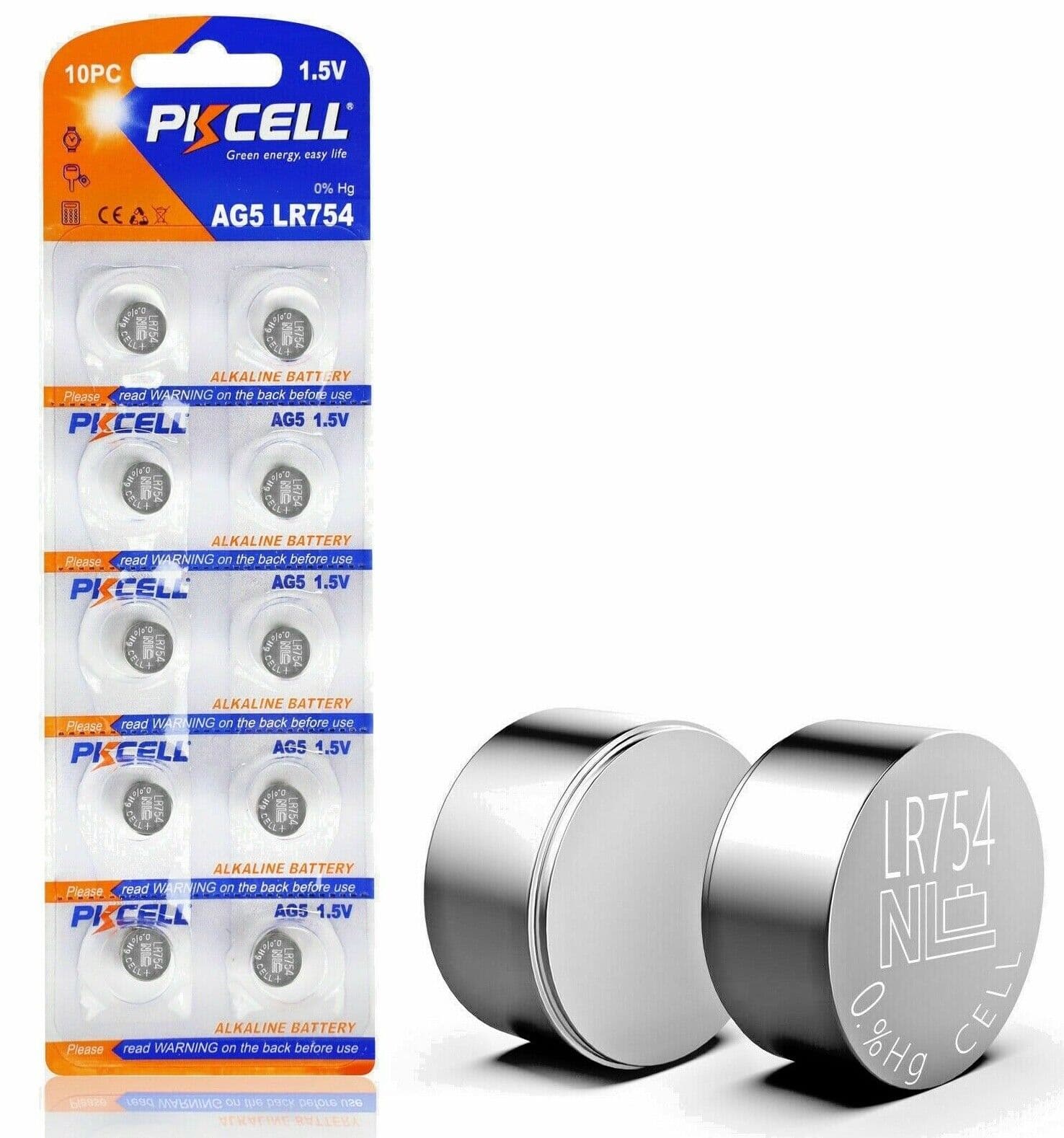 LR754 AG5 1.5V Watch Battery (1PCS) — image 1
