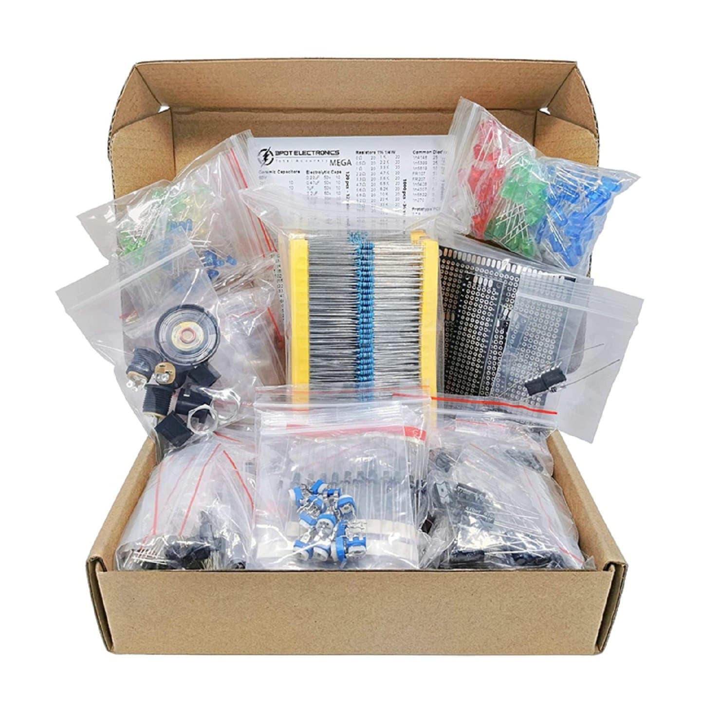 1900Pcs Mega Electronic Component Assortment Kit. — image 1