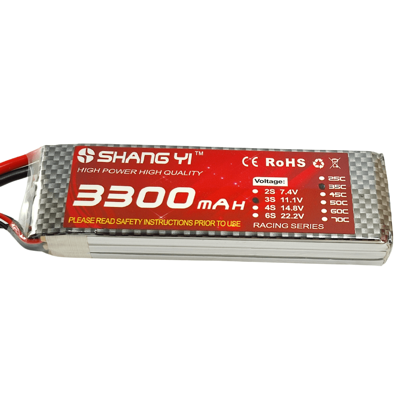 11.1V 3S 3300mah/35C Lipo Battery with XT60 — image 1