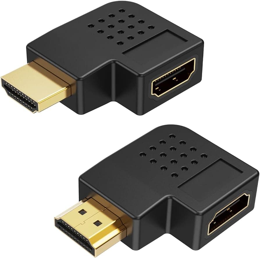 HDMI Adapter Male To Female Right 90 degree — image 1