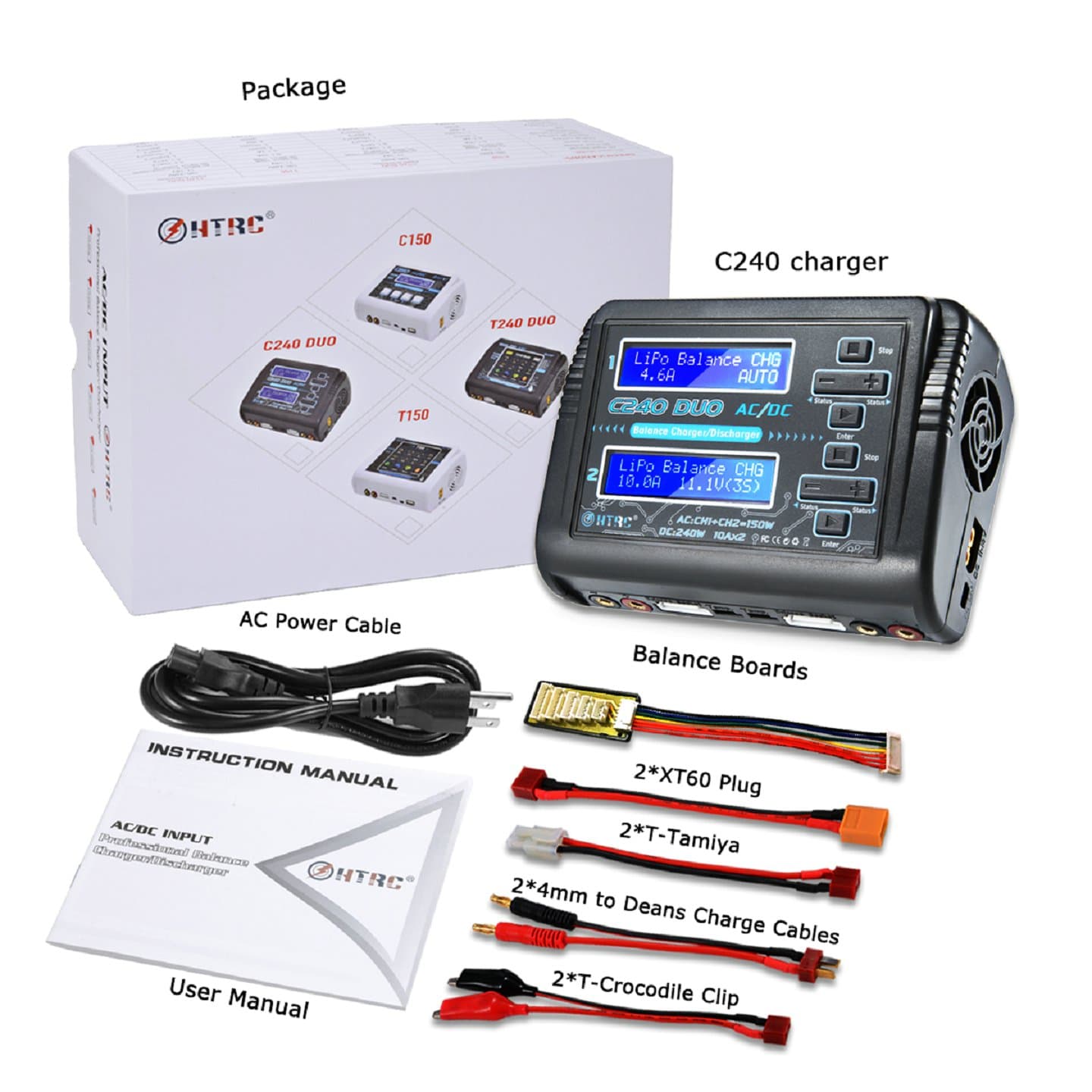 C240 Duo Lipo Charger Discharger Dual Channel Balance  — image 1