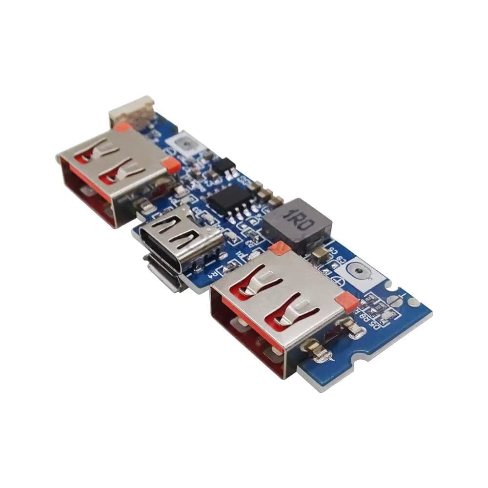 Lithium Battery Charger Board LED Dual USB 5V 2.4A Micro/Type-C — image 1