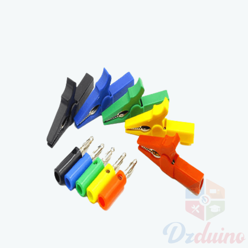 55MM Alligator clip + BANANA PLUG, test probe with 4mm Banana Plug Cable Clips — image 1