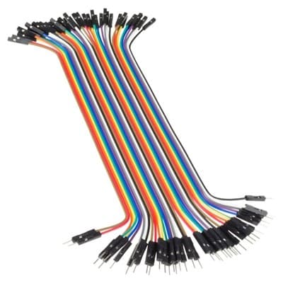 Male-Female Jumper Wires - 40 x 200mm (7.87")  — image 1