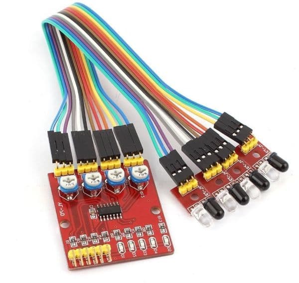 4 Channel Infrared Detector Tracked Photoelectricity Sensor — image 1
