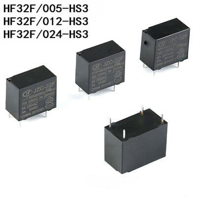 Relay JZC/HF 32F-G-005 012 024 HH3 5A 4Pin — image 1