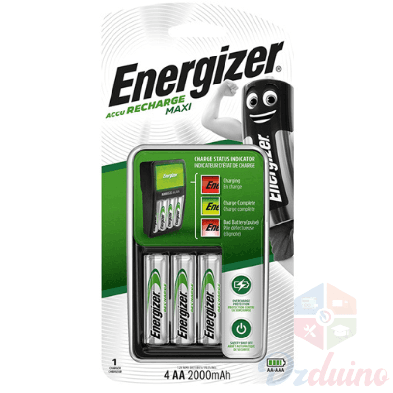ENERGIZER ACCU CHARGER MAXI RECHARGE + 4AA 2000MAH BATTERIES — image 1